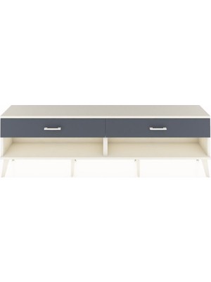 Dienni Arges Tv Ünitesi 2 Çekmeceli  176X30X51 Aytaşı-Aytaşı/antrasit