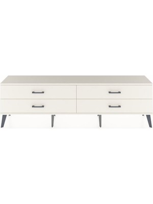 Dienni Arges Tv Ünitesi 4 Çekmeceli  176X30X51 Çam-Aytaşı/aytaşı