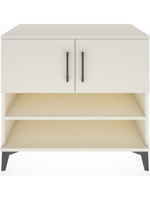 Dienni Hyperion Şifonyer 2 Raflı 2 Kapaklı 88X44X80 Aytaşı-Aytaşı