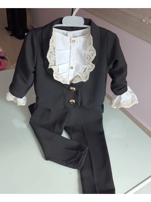 Tozpembebaby Siyah Frak Takimi- Dogumgunu Kostumu- Prens Takimi- Mevlut Takimi