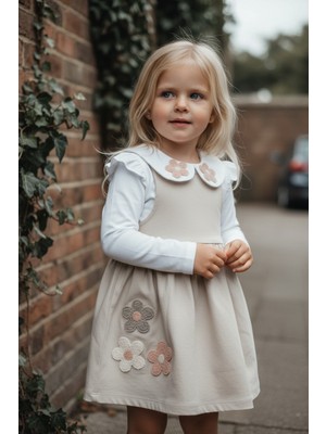 Seabubbles Çiçek Nakışlı Kız Çocuk Elbise