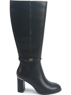 Nine West Ortens 5pr Siyah Kadın Topuklu Çizme