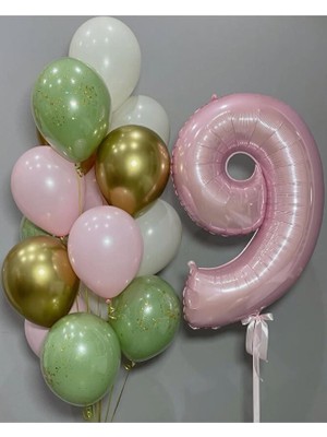 Sinda Pembe Yeşil Doğum Günü Konsepti