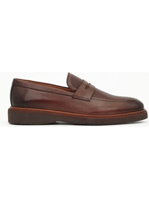 Hakiki Deri Loafer Erkek Ayakkabı  Eva Taban - Tuna 4223