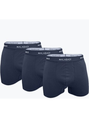 Malabadi Erkek Füme 3 Lü Paket Pamuk Elastan Boxer 3M075