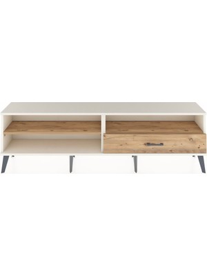Dienni Arges Tv Ünitesi 2 Raflı Tek Çekmeceli  176X30X51 Aytaşı-Çam/çam