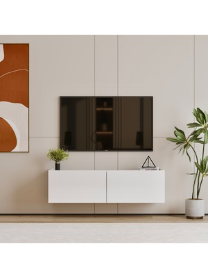 Furnitt Home Hitit Beyaz Tv Ünitesi 120 cm (100% MDF)