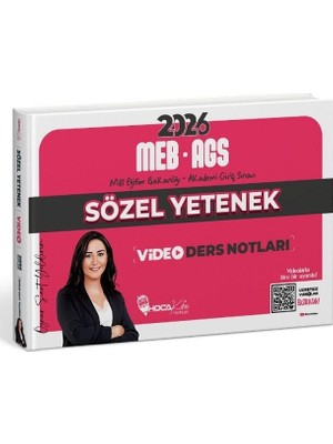 Hoca Kafası 2026 Meb-Ags Sözel Yetenek Video Ders Notları - Öznur Saat Yıldırım Hoca Kafası Yayınları