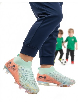 Playup Mint Somon Bilekten Çoraplı Erkek Çocuk Krampon FK-252-153 F