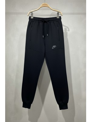 Zubi Baby & Kids Wear Fermuarlı Cepli Siyah Çocuk Eşofman Altı