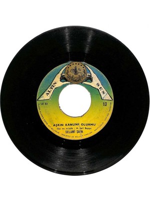 Selami Şahin - Aşkın Kanunu Olurmu  Sabır Taşı Çatladı Plak (106.5) PLK20268