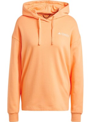adidas W TX LOGO HOODY Kadın   Sweatshirt IS7227