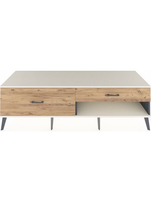 Dienni Kronos Tv Ünitesi 2 Çekmeceli  176X59X51 Antrasit-Aytaşı/çam