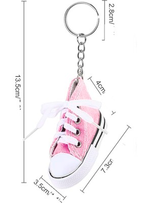 Kdot Chucks Tarzı Mini Spor Ayakkabı Anahtarlık ve Çanta Süsü Retro Sneaker