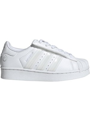 adidas Unisex Çocuk  Beyaz Işıklı Sneaker SUPERSTAR LED LIGHTS CF EL C JQ6419