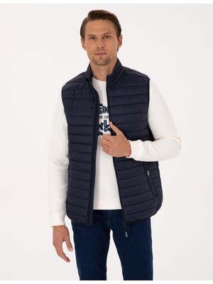 Pierre Cardin Erkek Lacivert Kapitone Yelek 50313897-VR033