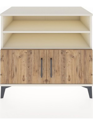 Dienni Hyperion Şifonyer 2 Raflı 2 Kapaklı 88X44X80 Aytaşı-Çam