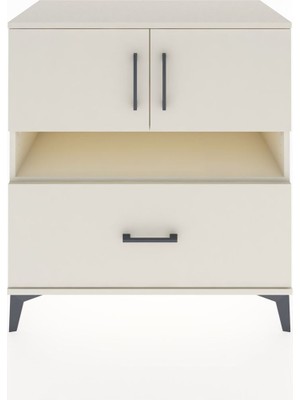 Dienni Hyperion Şifonyer 2 Raflı Tek Çekmeceli 2 Kapaklı 88X44X96 Aytaşı-Aytaşı