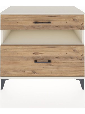 Dienni Hyperion Şifonyer Tek Raflı 2 Çekmeceli 88X44X80 Aytaşı-Çam