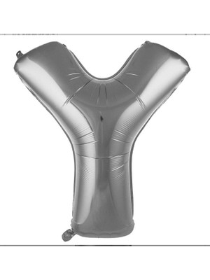 Sinda Y- Harfi Folyo Balon Gümüş Rengi 76 cm