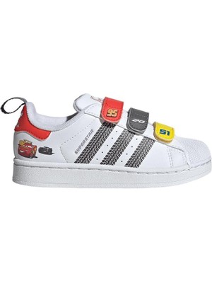 Adidas Originals JQ1337 adidas Pixar Cars Superstar II Comfort Closure Çocuk Ayakkabısı