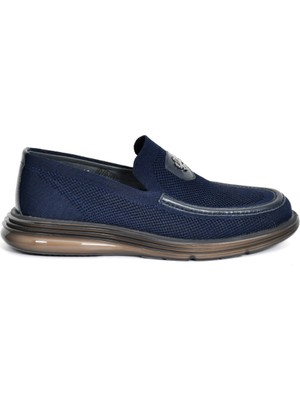 Tuna Triko Örme Lacivert Loafer Erkek Ayakkabı Eva/tpu Taban - 3011