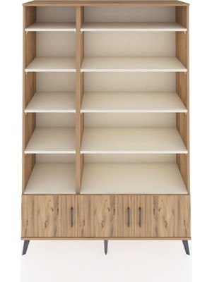Dienni Hyperion Dolap 10 Raflı 3 Kapaklı 132X44X195 Çam-Çam/aytaşı