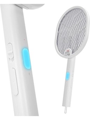 Asonic AS-A26 1200MAH 3000V Çıkış Uv Işıklı Şarjli Katlanabilir Askılı Raket Sinek Öldürücü