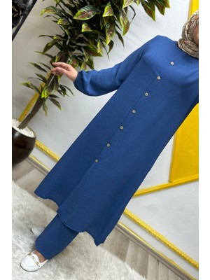 Elmas Tesettür Kadın Tesettür Giyim Büyük Beden Pantolonlu Aerobin Ikili Takım