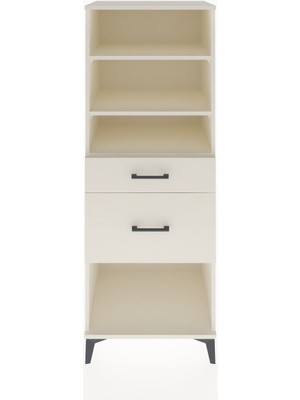 Dienni Hyperion Dolap 3 Raflı 2 Çekmeceli 60X44X163 Aytaşı-Aytaşı