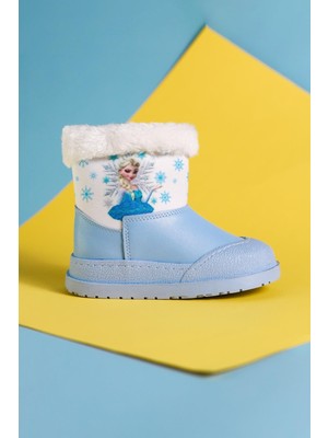 Limoya Hannah Mavi Çizgi Karakter Baskılı Içi Kürklü Çocuk Bot