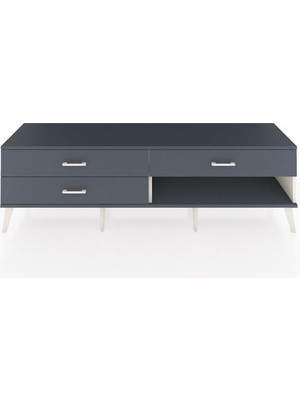 Dienni Hyperion Tv Ünitesi 3 Çekmeceli  176X44X51 Aytaşı-Antrasit/antrasit