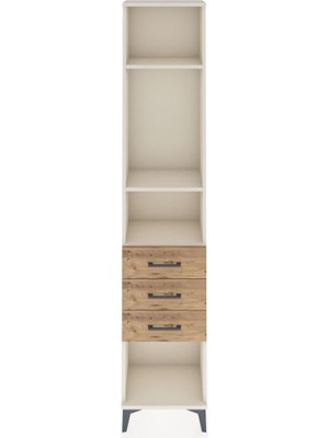 Dienni Arges Dolap 3 Raflı 3 Çekmeceli 44X30X221 Aytaşı-Çam