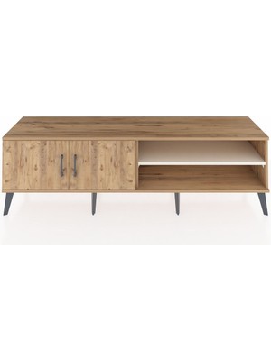 Dienni Hyperion Tv Ünitesi 2 Raflı 2 Kapaklı 176X44X51 Çam-Çam/aytaşı