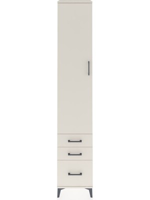 Dienni Hyperion Dolap 5 Raflı 3 Çekmeceli Tek Kapaklı 44X44X243 Aytaşı-Aytaşı