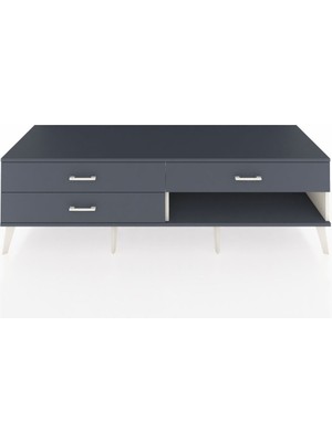 Dienni Kronos Tv Ünitesi 3 Çekmeceli  176X59X51 Aytaşı-Antrasit/antrasit