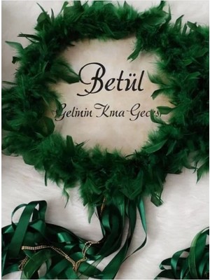 Evsay Isme Özel Deri Tef Kına Tefi Otrişli Süslenmiş Gelin Tefi 30 cm Vurmalı Çalgı Müzik Aleti Def