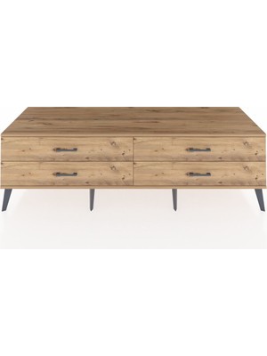 Dienni Kronos Tv Ünitesi 4 Çekmeceli  176X59X51 Çam-Çam/çam