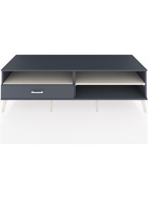 Dienni Kronos Tv Ünitesi 2 Raflı Tek Çekmeceli  176X59X51 Antrasit-Aytaşı/antrasit
