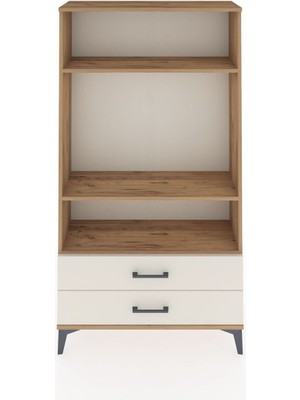 Dienni Arges Dolap 3 Raflı 2 Çekmeceli 88X30X163 Çam-Aytaşı