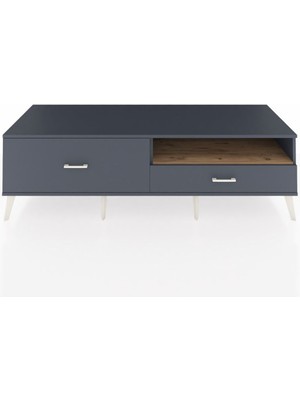 Dienni Kronos Tv Ünitesi Tek Raflı 2 Çekmeceli  176X59X51 Antrasit-Çam/antrasit