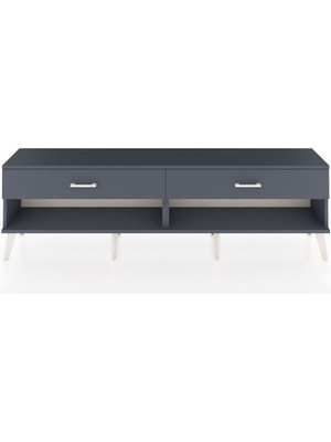 Dienni Arges Tv Ünitesi 2 Çekmeceli  176X30X51 Antrasit-Antrasit/antrasit