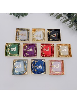 10 Adet Hediyelik Karışık Renk Mini Kuran-I Kerim ve Inci Tesbih Seti ( Mevlit-Sünnet-Hac-Umre)