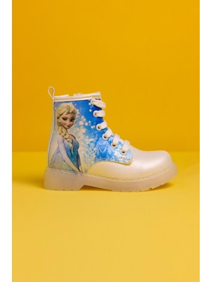 Limoya Fida Sedef Çizgi Karakter Baskılı Bağcıklı Işıklı Çocuk Bot