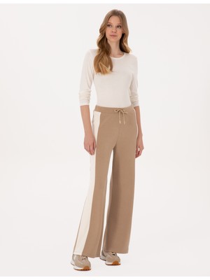 Pierre Cardin Kadın Bej Flare Fit Eşofman Altı 50309252-VR011