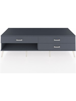 Dienni Kronos Tv Ünitesi 3 Çekmeceli  176X59X51 Antrasit-Antrasit/antrasit