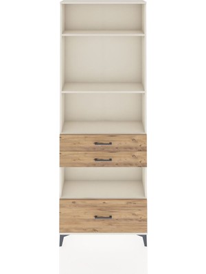 Dienni Arges Dolap 4 Raflı 3 Çekmeceli 88X30X243 Aytaşı-Çam