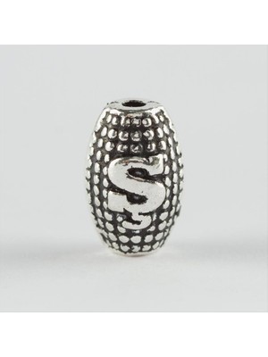 Zero Lvsqvr 8 mm Arpa Kesim Metal Harf  Metal Tesbih Harfi -Ş