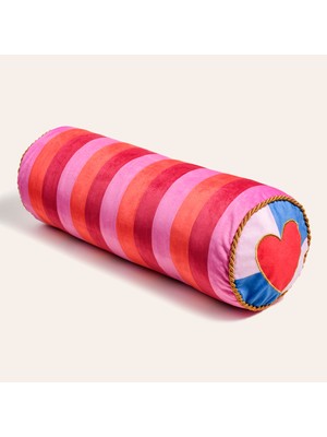 Zsa Zsa Zsu Hansı Dijital Baskılı Dolgulu Kırlent 17x47 Cm Kırmızı - Pembe