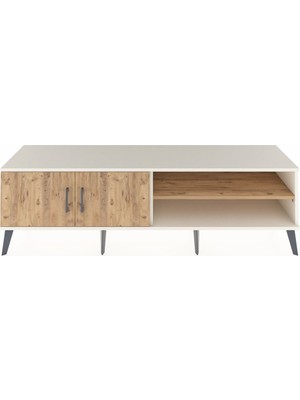 Dienni Hyperion Tv Ünitesi 2 Raflı 2 Kapaklı 176X44X51 Aytaşı-Çam/çam
